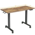 thumbnail image 4 of Cubiker 48 x 24 inch Standing Desk Height Adjustable Desk Home Office Electric Table, Rustic Brown, 4 of 5