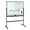 Black, variant on Anvazise Mobile Magnetic Double-Sided Reversible Whiteboard with Wheels,Sided Rolling Folded White Board,Height Adjust Large Dry Erase Board,Wall Planner Dry Erase Board,36" X 48",White