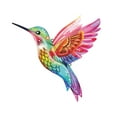 thumbnail image 1 of Colorful Hummingbird Wrought Wall Metal Ornaments Crafts Wall Stickers Easy To Install, 1 of 6