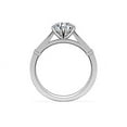 thumbnail image 2 of 0.55 Carat Brilliant Round Cut Natural Diamond Elegant Solitaire Wedding Ring for her in Solid 14K White Gold Size 9.5, 2 of 8