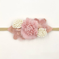 thumbnail image 1 of Diadema de tela europea y americana, tocado de flores, accesorios para el cabello con costura para niños, conjunto de seda de rábano rosa, combinación de flores para la cabeza dulce, 1 of 4