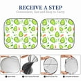 thumbnail image 6 of Haiem Kawaii Avocado Car Windshield Sun Shade (2 Pieces) Foldable Windshield Sun Shade Car Accessories for Truck SUV Pickup-Medium, 6 of 7