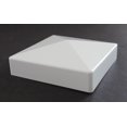 thumbnail image 3 of Pyramid True 5x5 (127mmx127mm) Plastic Fence Post Cap White 8, 3 of 8