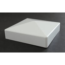 Pyramid True 5x5 (127mmx127mm) Plastic Fence Post Cap White 1