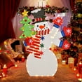 thumbnail image 2 of Costway 4 FT Christmas Snowman Lighted Decoration Waving Hand with 140 Pre-lit LED Lights, 2 of 10