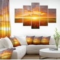 thumbnail image 1 of Design Art - Poppy Field under Bright Sunset, 1 of 3