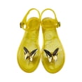 thumbnail image 3 of HAJWOH Womens Fashion Pearl Butterfly Flip Flops Bow Jelly Sandals Summer Flat Beach Rain Shoes, 3 of 4