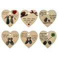 thumbnail image 5 of Ornaments Clearance! Wooden & Antique A Good Friend Is A Welcome Blessing. Thank You for Your Kindness Soul and Beautiful Heart. Wooden Hanging Heart Plaque Sign Gift Valentines Day Decorations, 5 of 8