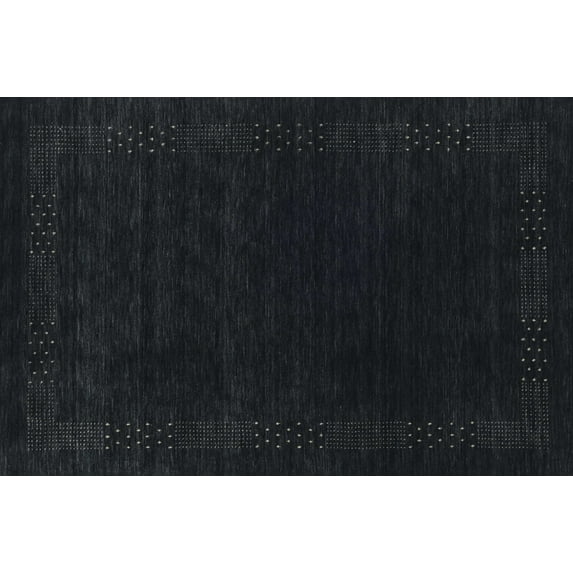 Ahgly Company Indoor Rectangle Contemporary Gunmetal Green Abstract Area Rugs, 10' x 13'