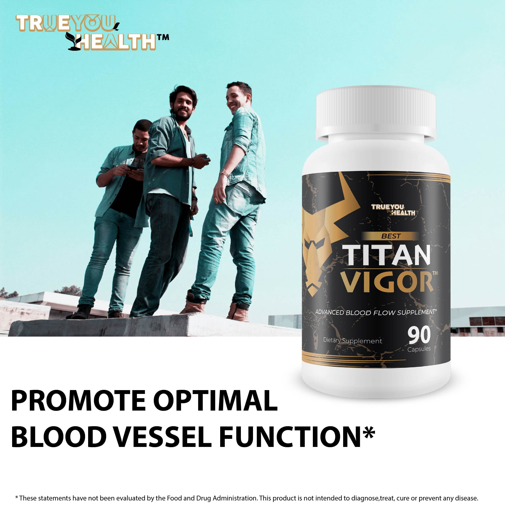 Best Titan Vigor - Improved Formula - Our Best Advanced Blood Flow Supplement For Men - Expertly Formulated For Max Circulation Support - Vasodilator Nitric Oxide Circulation & Vein Support Vitamins