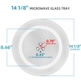 thumbnail image 2 of Plato de cristal para microondas CALPALMY Exact Replacement 36 cm, 2 of 5