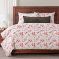 thumbnail image 5 of SIScovers  Coral Blossom Floral Print Duvet Set Queen - 3 Piece, 5 of 5