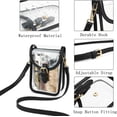 thumbnail image 5 of Small Clear Purse for Women Stadium, Clear Crossbody Cell Phone Purse Bag for Concerts, Sporting Event, 5 of 6