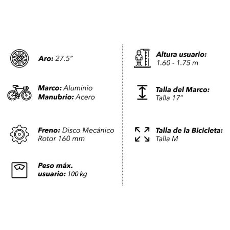 Aro 27.5 online estatura