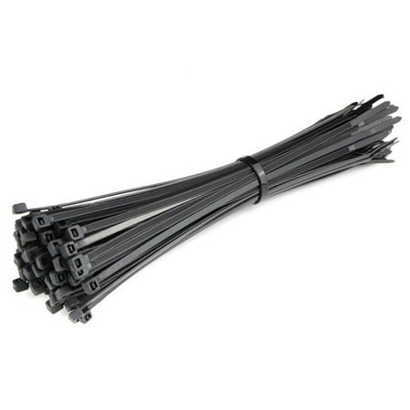 Releasable Cable Ties 12 Inch,Heavy Duty Strong Nylon Zip Cable Ties,30Pcs UV Resistant Black Wire Ties with Strength Double Sided Toothed,Indoor and Outdoor Use