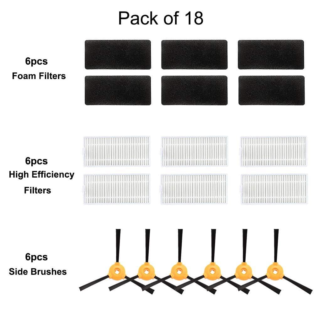 15 Pack Replacement Parts Accessories For Ecovacs DEEBOT N79 N79s Robotic Vacuum 15 Pack Replacement Parts Accessories For Ecovacs DEEBOT N79 N79s Robotic Vacuum