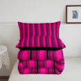 thumbnail image 5 of Erosebridal Abstract Lines King Size Comforter Sets,Minimalist Striped Comforters King Size,Black Reversible,3 Pieces,1 Comforter and 2 Pillowcases, 5 of 7