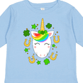 thumbnail image 4 of Inktastic Cute St. Patrick's Day Unicorn Boys or Girls Long Sleeve Toddler T-Shirt, 4 of 5