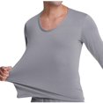 thumbnail image 4 of Frnrwgo Mens Lightweight Thermal Underwear Set Pullover Long Sleeve Soft Base Layer for Fall Spring Daily Wear, 4 of 5