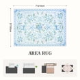 thumbnail image 5 of Lahome Washable 5'x7' Floral Bow Area Rug, Blue Rugs for Living Room, Soft Ultra-Thin Non-Slip Carpet for Girls Bedroom Nursery Dorm Kids Room Playroom, Blue, 5 of 10