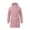 Pink, variant on CFLVAEK Long Rain Jacket for Women Waterproof Lightweight Hooded Raincoat Plus Size Outdoor Hiking Travel Trench Coat with Pockets Blue L