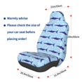 thumbnail image 3 of Fotbe Cute Shark Funda para Asiento de Auto con Estampado – Impermeable y Antisudor – Ajuste Universal, Lavable a Máquina, Antideslizante (1 Pieza), 3 of 5