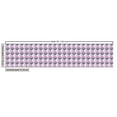 thumbnail image 3 of Ambesonne Geometric Fabric by the Yard Upholstery, Ornamental Grid Pattern, 1 Yard, Purplegrey Pink Bluegrey, 3 of 5