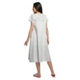 thumbnail image 2 of Moomaya WoMen's V-Neck Nursing Sleepwear Printed Short Sleeve Nightdress, 2 of 5
