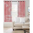 thumbnail image 2 of Pink Trees Blackout Curtains, Light Blocking Print Window Curtains, Forest Art Decor Spring Summer Nature Leaf Thermal Insulated Window Drapes for Living Room Kitchen Cafe 2 Panels, 104"W x 63"L, 2 of 9