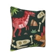 thumbnail image 2 of Square Throw Pillow Covers with Core, Cartoon Style Dinosaurs Pillows for Sofa Beds, 20"x20", 2 of 9