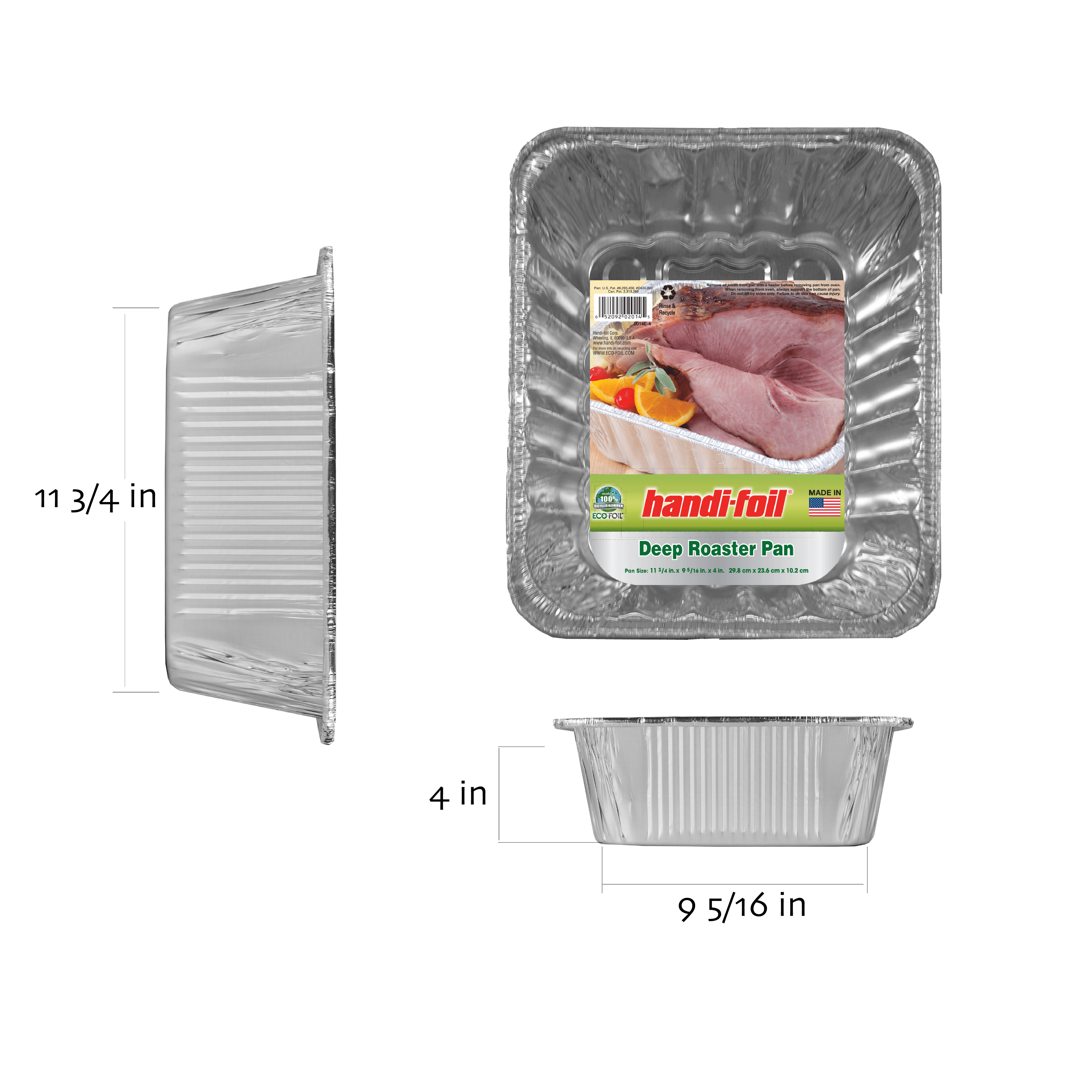 Handi-Foil Aluminum Foil Large Deep Roaster Pan, 1 Count