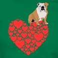 thumbnail image 3 of CafePress - Bulldog Heart Women's Classic T Shirt - Women's Traditional Fit Dark T-Shirt, 3 of 4