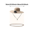 thumbnail image 2 of Solar & USB Rechargeable Summer Fan Hat with Single Fan, Sun Protection Mosquito Net/Face Shield, Wide Brim Outdoor Hat for Fishing/Camping/Work (Fit 56-58cm Head,Colour as Pictured), 2 of 4