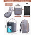 thumbnail image 3 of Mochila de viaje LOVEVOOK 50L para mujer y hombre 47x36x20cm, 3 of 9