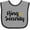 Heather and Black, variant on Inktastic Ringbearer Ring Security Boys Baby Bib