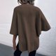thumbnail image 5 of Moda de mujer Otoño Invierno Blusas sólidas Señoras Hairball Cloak Chal Tops Fridja nalpqowj27741, 5 of 9