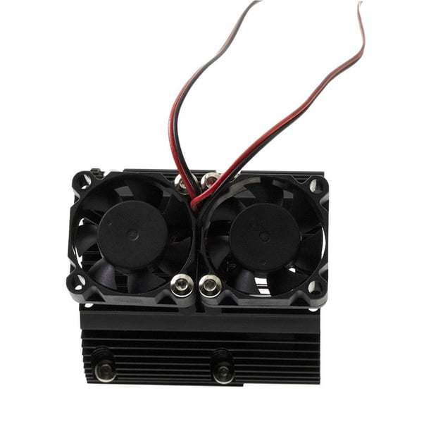 Disipador de calor de metal CNC para motor de coche RC, radiador para coches a escala Arrma 1/8 y 1/10 (para proyectos de bricolaje). negro