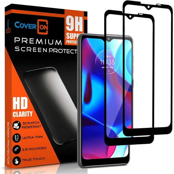 CoverON 2pcs Pack For Motorola Moto G Pure Screen Protector Tempered