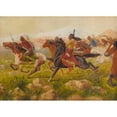 thumbnail image 2 of William de la Montagne Cary 24x18 Gold Ornate Framed and Double Matted Museum Art Print Titled - Racing the Steam Train, 2 of 4