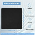 thumbnail image 2 of Non Slip Bathtub Mat, Anti Slip Shower Mat, Fast Drying Bath Tub Mats, Foot Scrubber Mat, Anti Slip Mat for Tub, Floor,Bathroom, Home, Kitchen, Hotel (Beige 24x16 Inch), 2 of 6