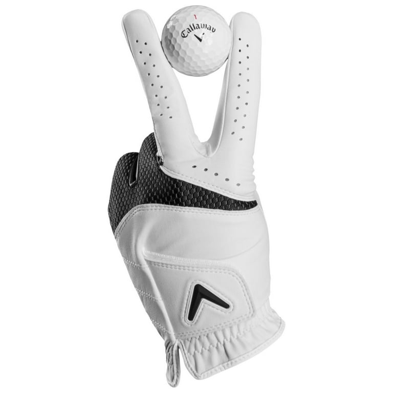 Callaway Durable Synthetic Golf Weather Spann 2 Pack Gloves with