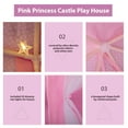 thumbnail image 4 of TOBBI Princess Castle Play Tent for Girls - Large 55'' x 53'' Playhouse for Indoor and Outdoor Play, 4 of 16
