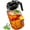 Black, variant on VA1KENE Glass Pitcher with Lid, Mason Jar Pitcher with Spout and Handle for Lemonade, Iced Drinks, and Sun Tea 64oz Gray