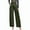 Army Green, variant on ABATAB Womens High Waisted Lounge Pants Wide Leg Comfy Baggy Stretch Trousers with Pockets Fashion Casual Outfits
