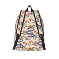 thumbnail image 6 of Travel Laptop Backpack - Painted Purple Funny Snake Flower Lightweight Canvas Backpack, Wear Resistant Computer Backpack Bag Fit {sizeName} Laptop for Men Women with Adjustable Padded Shoulder Straps, 6 of 6