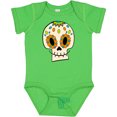 thumbnail image 3 of Inktastic Smiling Sugar Skull for Day of the Dead Boys or Girls Baby Bodysuit, 3 of 5