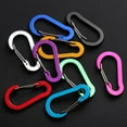 thumbnail image 5 of 5pcs Tools Outdoor Backpack Aluminum Alloy Lock Buckle Keychain Snap Clip Fishing Hook RED 5PCS, 5 of 8