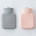 thumbnail image 2 of Jinsinto 2 Pack Silicone Thermos, Mini Microwave Heated Portable Winter Hot Water Bottle with Cute Knitted Sleeve for Warming Hands, Feet and Stomach, Pain Relief, Cold and Heat Therapy., 2 of 5