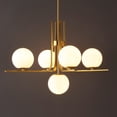 thumbnail image 4 of SAFAVIEH Lenore 5-Light Modern Brass Metal Chandelier, 4 of 8