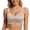 Khaki, variant on Wireless No Underwire Bra V Neck Lace Trim Jelly Supportive Seamless Comfortable Tshirt Bralette, XXL, Red